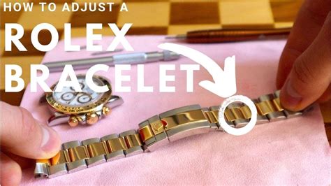 adjust fake rolex band|Rolex watch band adjustment instructions.